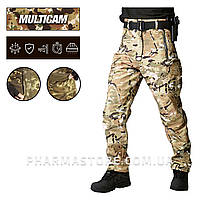 Тактические зимние штаны ВСУ Шаркскин мультикам Softshell multicam утеплены на флисе