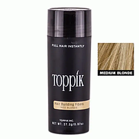 Креатиновый загуститель для волос Toppik Hair Building Fibers, 27,5 г (medium blonde)