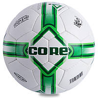 Мяч футбольный CORE BRILIANT SUPER CR-010 №5 PU белый-зеленый hd