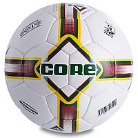 Мяч футбольный CORE BRILIANT SUPER CR-011 №5 PU белый-красный hd