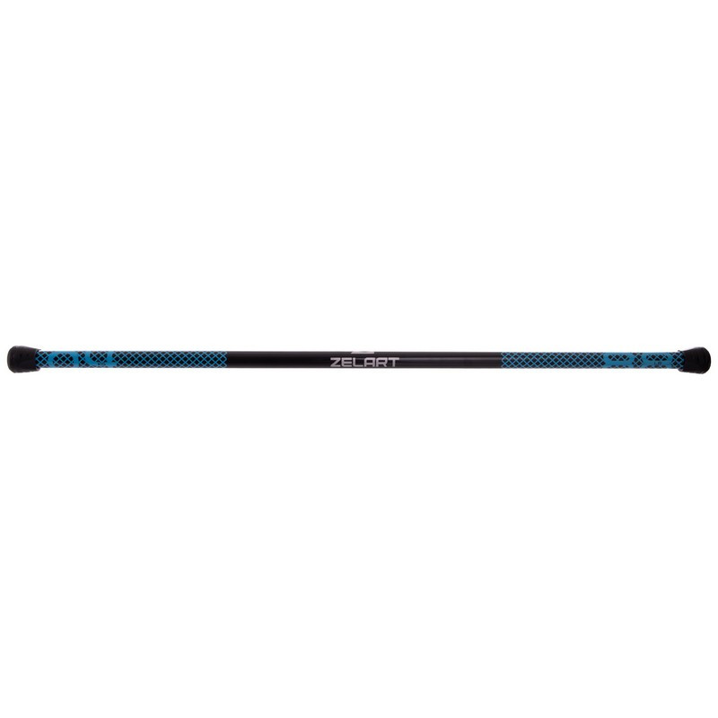 Килимок гімнастичний Бодібар Body Bar Zelart FI-2611-4 вага 4кг чорний-блакитний kl - фото 2 - id-p2142120121