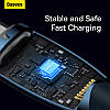 Кабель Baseus Glimmer USB Type-C to USB Type-C 100W PD 2.0 5А LED 2 м Blue (CADH000803), фото 10