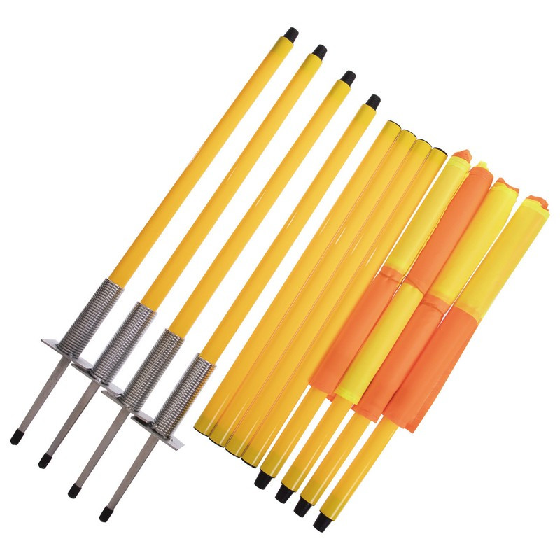 Флаги угловые складные Zelart C-4585 4шт 1,63м оранжевый-желтый kl - фото 9 - id-p2142120181