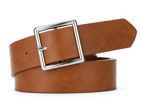 Стильний жіночий пояс ремінь 110 см коричневий, фото 1