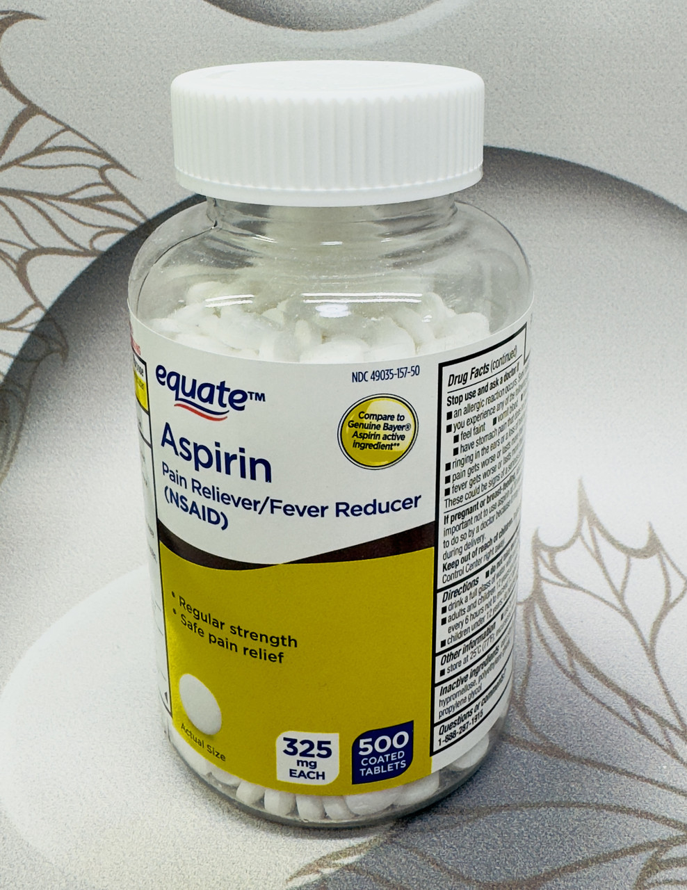 США Аспірин для серця ASPIRIN, 500штук 325mg