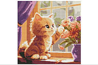 Набор с алмазной мозаикой "Веселый котенок" AMO7811 40х40см IDEYKA