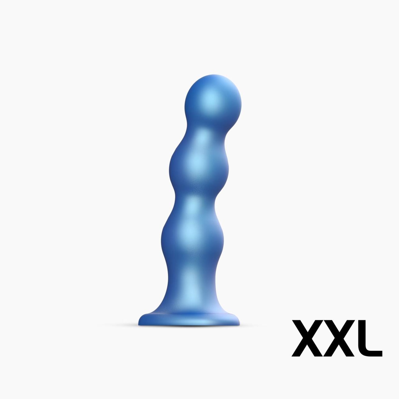 Насадка для страпону силіконова синя Strap On Me Dildo розмір XXL Talla, фото 1