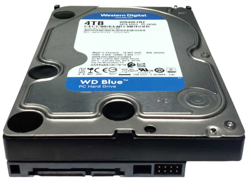 Жорсткий диск HDD 4TB 5400rpm 64MB SATA III 3.5 WD Blue