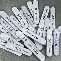 Пилочки мини овальные для ногтей opi 100/180 грит, 25 шт