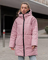 Розовая женская зимняя куртка Staff lin pink ShoppinGo Жіноча рожева зимова куртка Staff lin pink
