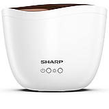 Ультразвуковий Аромодифузор Sharp з ефектом полум'я свічки колір білий із рожевим золотим 200 мл., фото 4