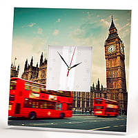 Часы на стену "Биг Бен. Лондон. Великобритания" стильное украшение спальни, гостинной путешественника