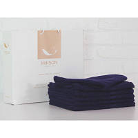 Рушник MirSon набор банных №5073 Elite SoftNess Darkblue 50х90 6 шт (2200003523973)