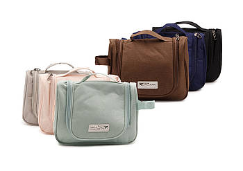 Косметичка універсальна дорожня на блискавці 19,5*24 см у різних кольорах Karman