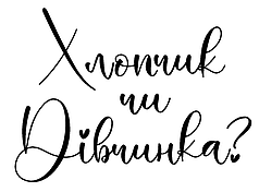 Наліпка на латексну кулю-гігант 28"/36"- Хлопчик чи Дівчинка?