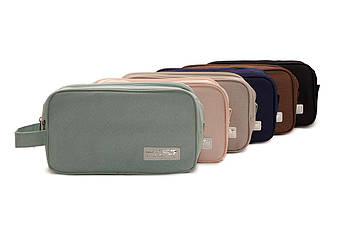 Косметичка прямокутна на блискавці з петелькою 15*24 см в різних кольорах Karman