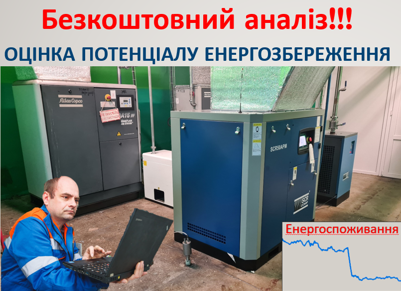 Безкоштовний аналіз ефективності роботи компресорної станції, фото 1