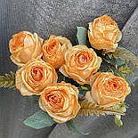 Букети троянди бутон Цуміги 7 голов 42 см ( 8 шт. в уп), фото 7