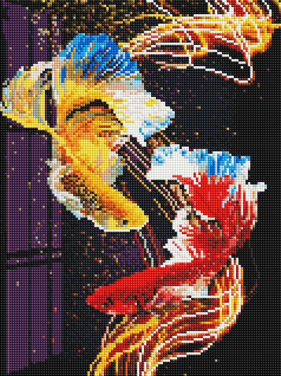 Алмазна мозаїка 30х40 "Кольорові рибки" SP078, фото 1