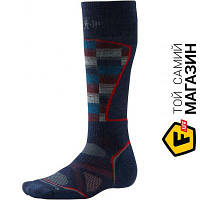 Термоноски Smartwool Men"s PhD Ski Medium Pattern шкарпетки чоловічі (Navy/Brt, M) (SW SW018.759-M)