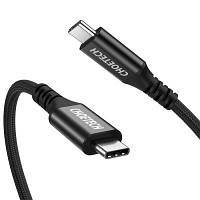 Дата кабель USB-С to USB-С 2.0m 100W 4K60Hz USB3.1 GEN2 Choetech (XCC-1007-V2-BK) - Вища Якість та Гарантія!