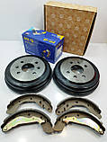 Барабани гальмівні (к-т 2 шт.+колодки) Авео Т200, Т250 PHC VALEO Корея (ориг), фото 4
