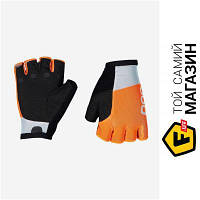 Велоперчатки poc Essential Road Mesh Short Glove рукавички велосипедні короткі (Granite Grey/Zink Orange, M)