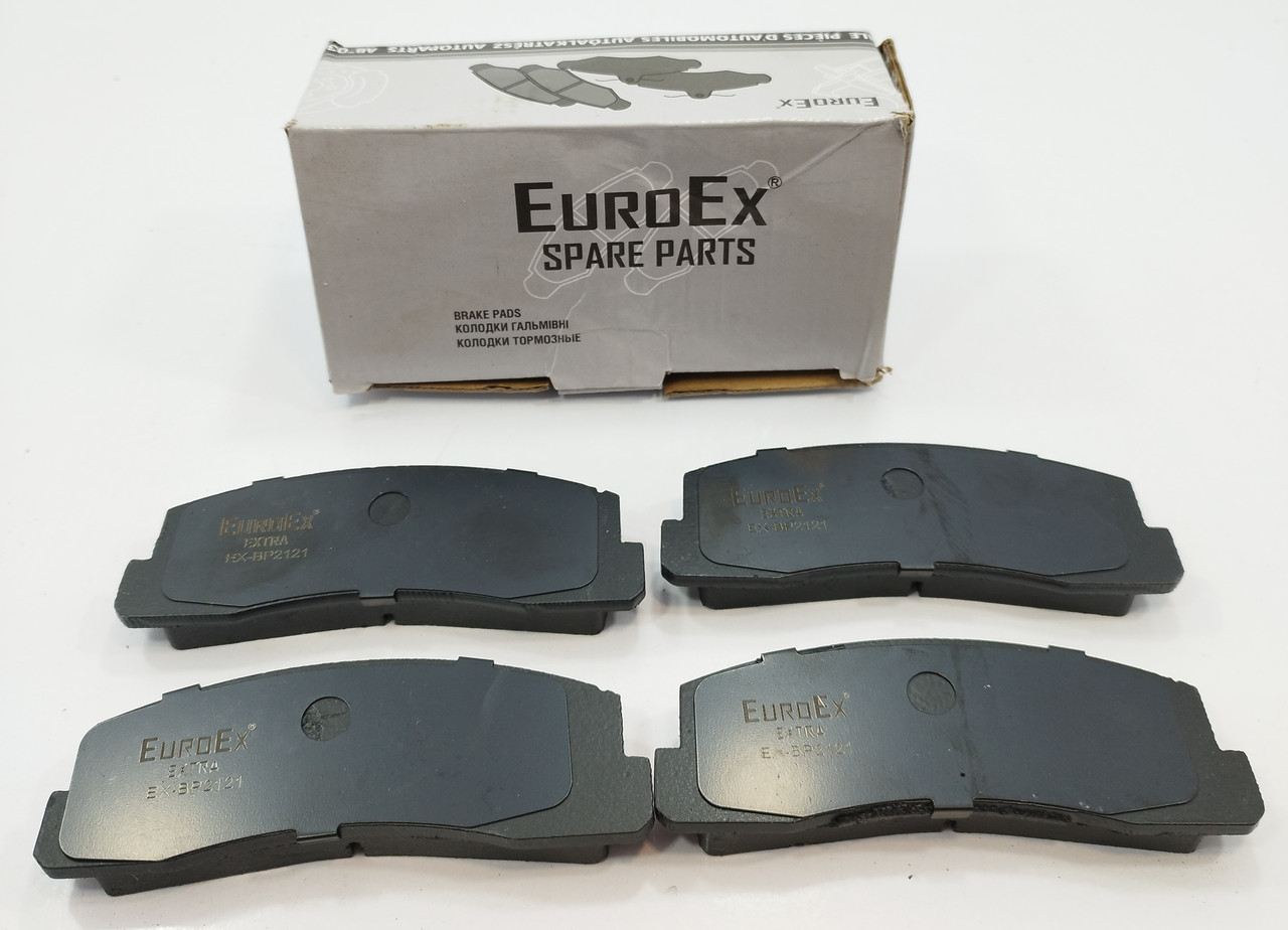 Колодки передні (к-т 4 шт.) ВАЗ Нива 2121 EuroEx Угорщина, фото 1
