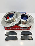 Диски передні гальмівні (к-т 2 штуки+ колодки) ВАЗ Нива 2121 EuroEx Угорщина, фото 3