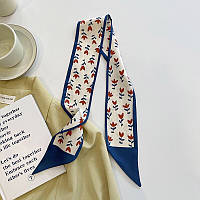 Хустинка-стрічка твіллі шарф хустка для волосся на шию на руку на сумку