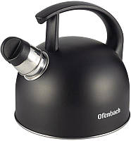 Чайник Ofenbach Magic Kettle 1.5л из нержавеющей стали со свистком, черный матовый NST