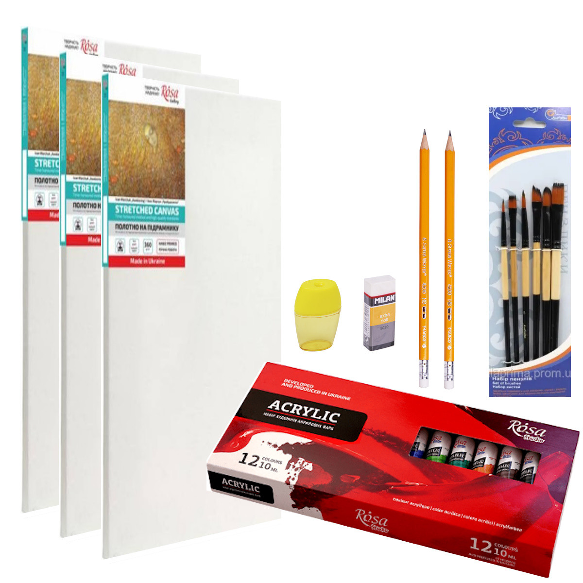 Набор для рисования модульных картин акрилом №3 (ROSA)--76228 (ID ...