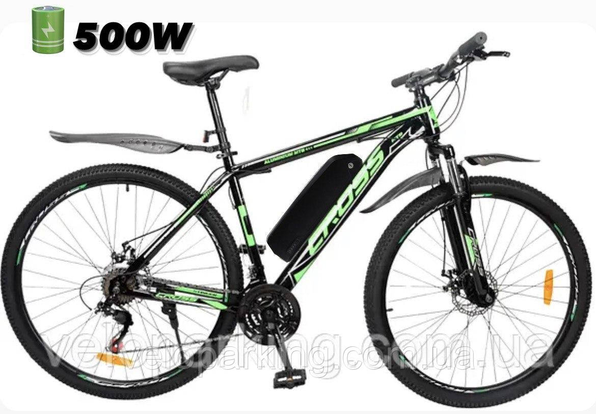 Електровелосипед 29 Crossbike 500 W 48V/13AH, 20A гірський E-Titan міський найнер Cross