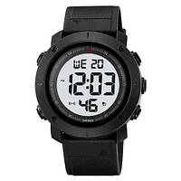 Годинник наручний чоловічий SKMEI 2122BKWT BLACK-WHITE, чоловічий тактичний годинник. Колір: чорний NST