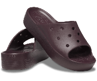 Crocs Platform slide шлепанцы крокс на платформе W8/38-39/25см стопа,,цвет вишня.