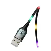 Дата-кабель Remax RC-133i EL Luminous (Sound-Activated) USB (тато) - Lightning (тато), 1m Black