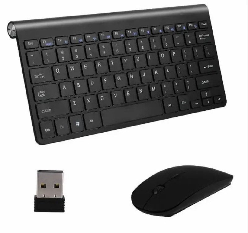 Комплект бездротовий клавіатура з мишкою RIAS K108 Black (3_04574)