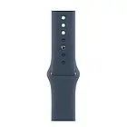 Смарт-годинник Apple Watch Series 9 GPS + Cellular 45mm Silver S. Steel Case w. Storm Blue Sport Band - S/M (MRMN3), фото 3