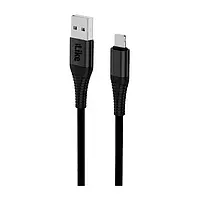 Дата-кабель iLike ICT01 USB-A (тато) - Lightning (тато) Black