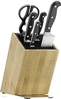 Набір ножів WMF + nożyczki w bloku 6 el. Spitzenklasse 1882159992