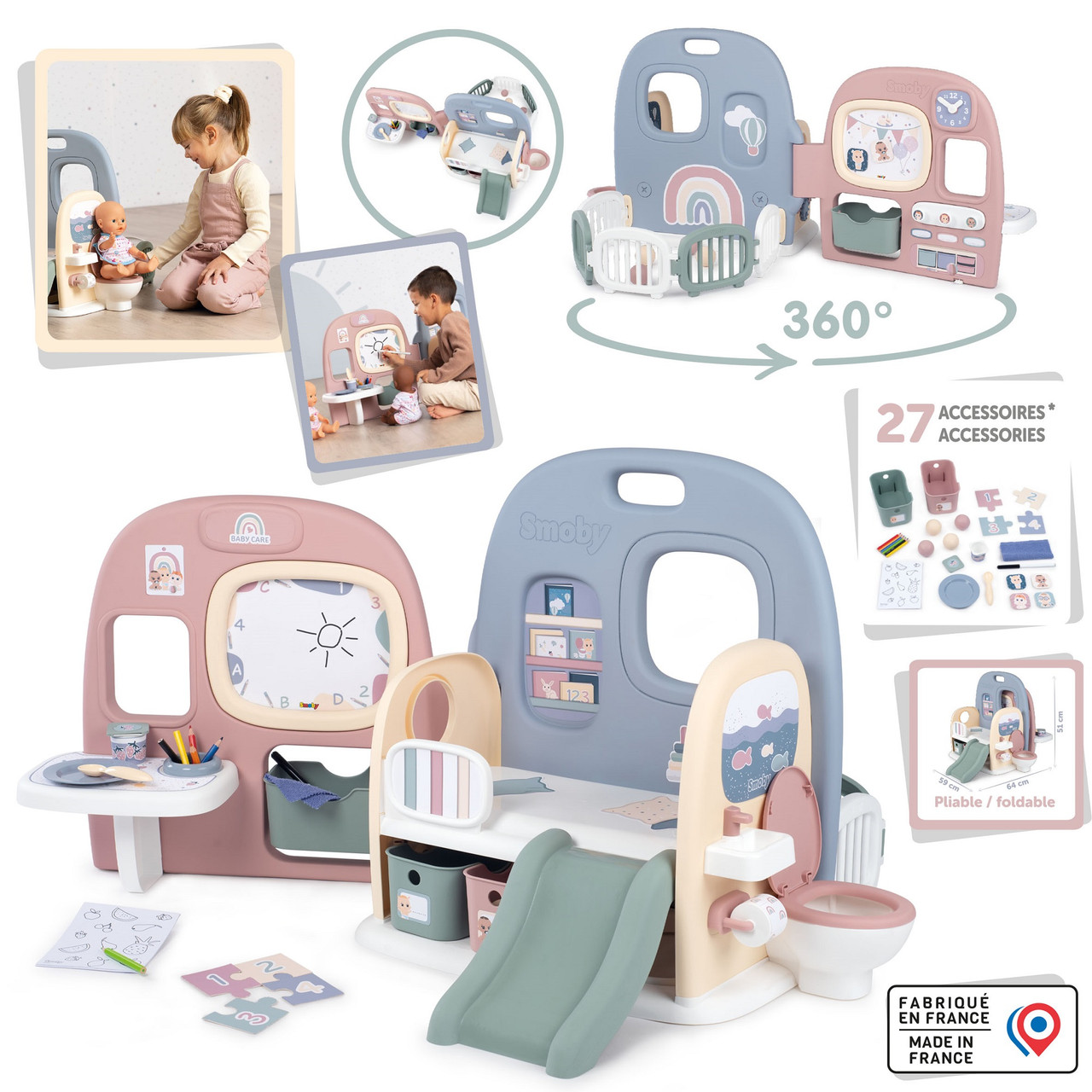 Ігровий центр Smoby Toys Дитячий центр 5 в 1 (240307)