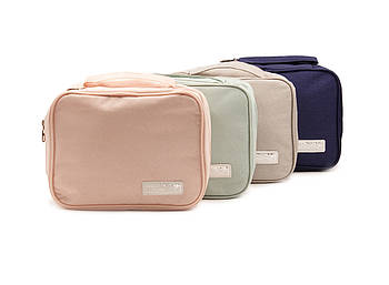 Косметичка універсальна дорожня на блискавці 19,5*22 см у різних кольорах Karman