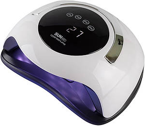 LED/UV Лампа SUN BQ-5T З РУЧКОЮ гібридна (з дисплеєм) біла 120 Вт