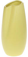 Ваза фарфоровая Stone Flower "Элегия" Ø10х21см, желтая матовая NST
