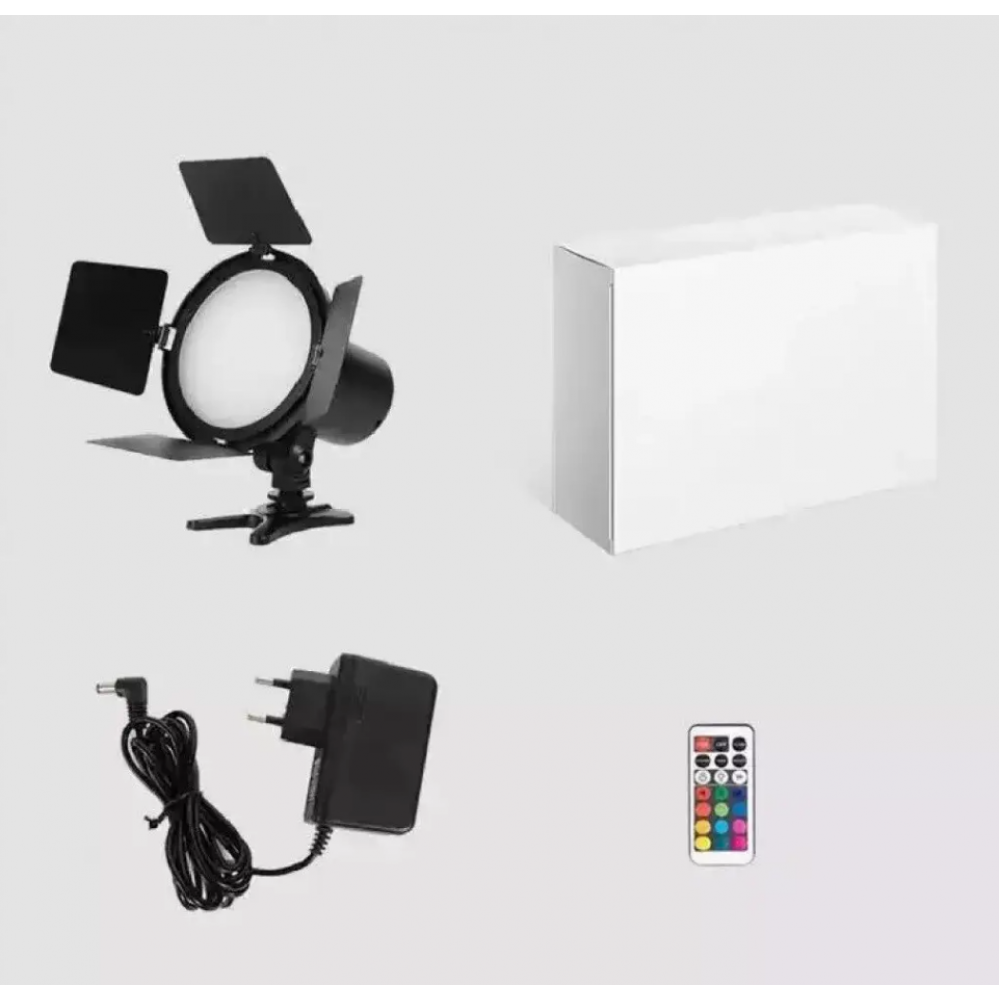 Лампа Відеосвітло LED RGB Camera Light JSL-216 Колір Чорний 9 - фото 2 - id-p2142377911