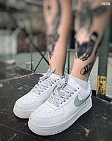 Nike Air Force white Reflective (Топ качество) Жіночі кросівки