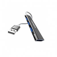 Разветвитель USB 3.0 хаб 4 порта Black ch