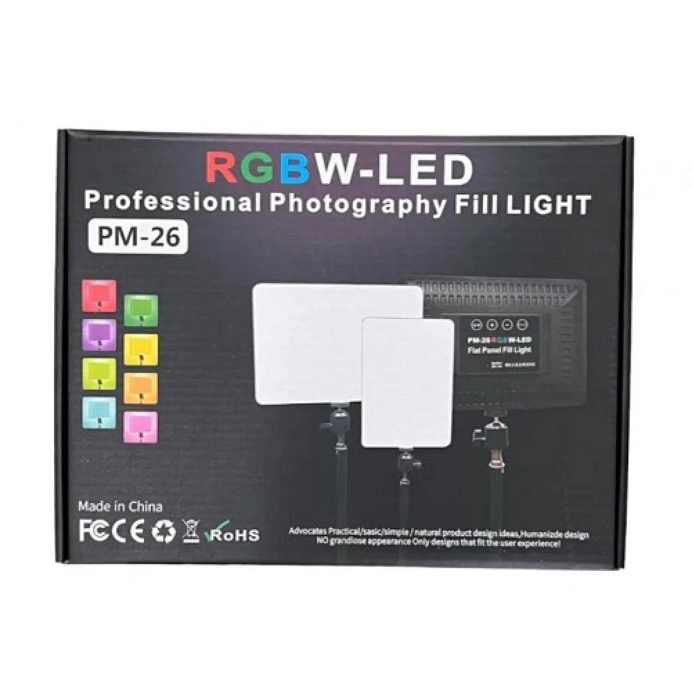 Лампа Видеосвет LED RGB Camera Light 14" (PM-26) Цвет Черный - фото 4 - id-p2142397441