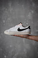 Жіночі білі кросівки Nike Blazer Low шкіра Найкі найк Блейзер лоу кроси легкі на літо