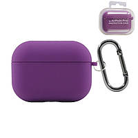 Силіконовий чохол для Apple Airpods Pro 2 | рідкий силікон + мікрофібра | Purple